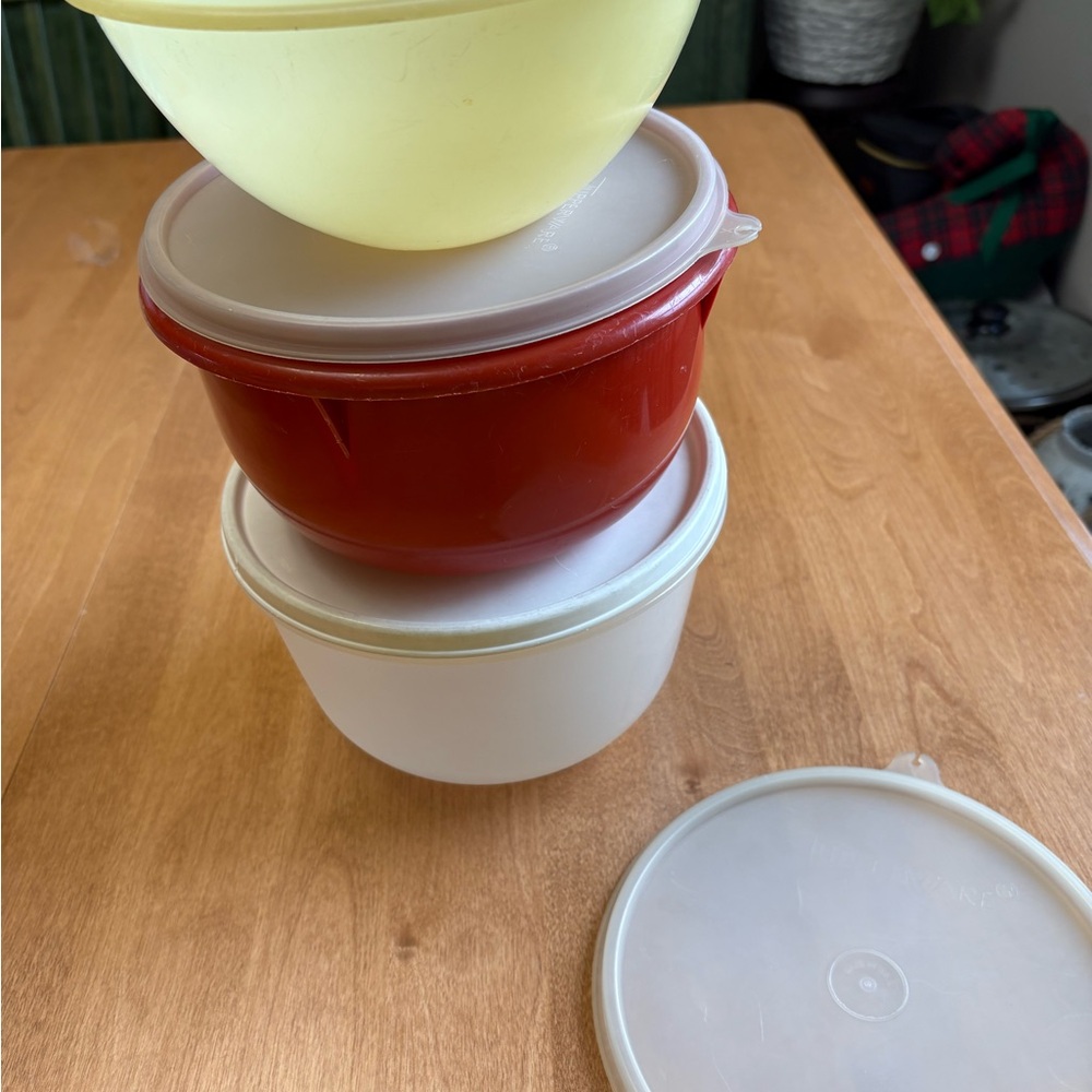 Lot of Vintage Tupperware Multi-Color Kitchen Storage - Picture 7 of 9